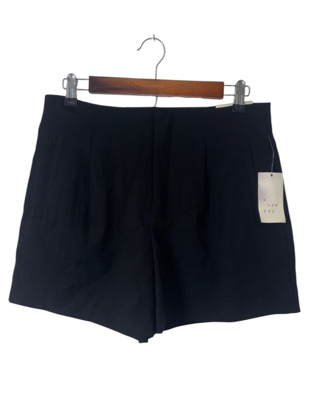 NWT A New Day Black 4” Tailored High-Rise Women's Shorts Stretch Size 6